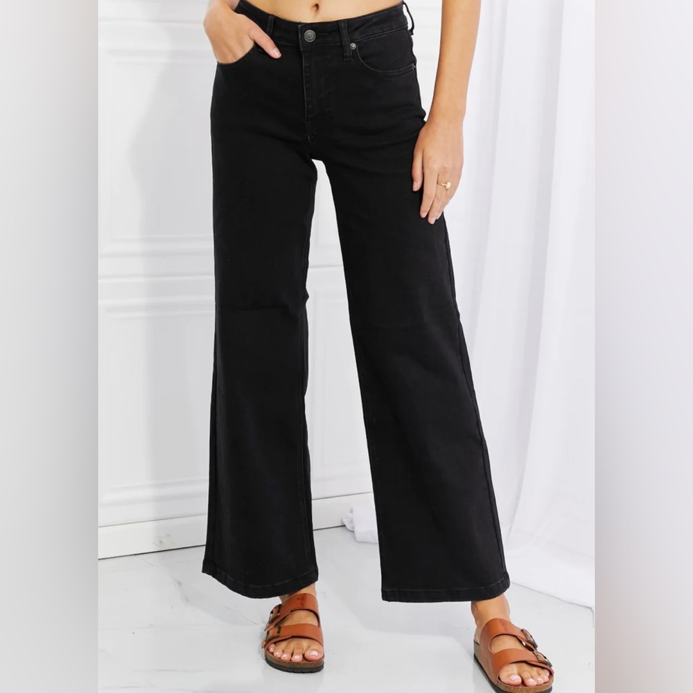 Risen amid Rise Wide Leg Jeans by Risen.